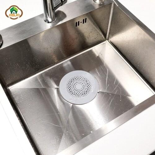MSJO Sink Strainer Silicone for Kitchen Back Sucker Design Sink Plug Hole Home Bathroom Hair Catcher Hair Stopper Shower Drain