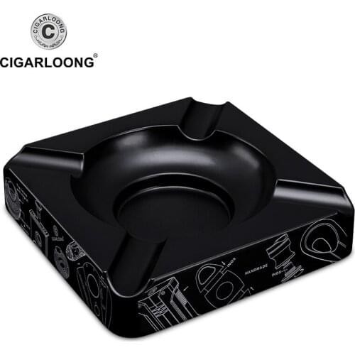 CIGARLOONG cigar ashtray large capacity slot ashtray Large living room decoration cigar ashtray AH-1070
