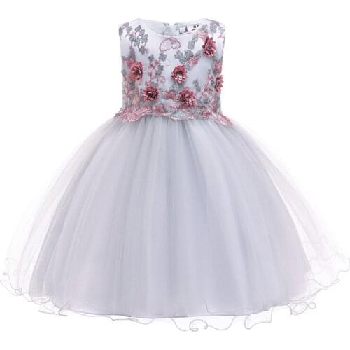 New Arrival Flower Girls Dress Wedding Birthday Party Princess Dress For Girls For 3--10Years Girls Elegant Flower Ball Gown