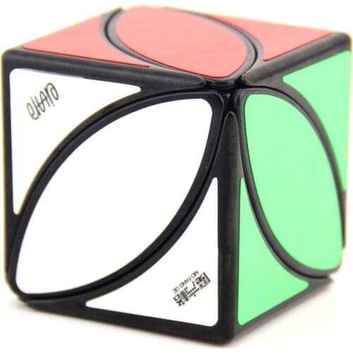 QiYi Creative Toys Square IVY Stickers Magic Cube MoFangGe Maple Leaf Shape Speed Cube Puzzle Skewb Turning Education Kids Toys