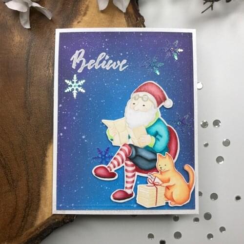 Christmas Simple Joy Transparent Clear Silicone Stamp/Seal for DIY ScrapbookingPhoto Album Decorative Cards Clear Stamps 4x6in