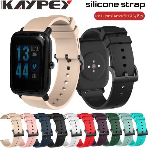 20mm Silicone Wrist Watchband Strap for Xiaomi Huami Amazfit BIP/GTS/GTR 42mm Smart Watch Band Bracelet Sport Wristband