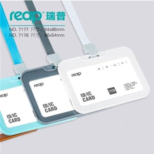 Silicon Reap 7178 Id/ic Card Badge Holder with Lanyard for Kids Name Label School Camp Office Business