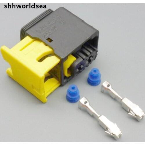 Worldgolden 2p kit automotive connector 2-1418483-1 4 Pin 1-1418390-1 Female Waterproof Automotive Electric Connector