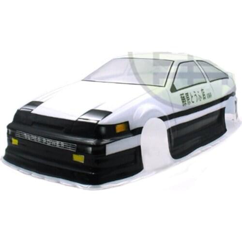 1/10 On Road PVC Toyotaa AE86 INITIAL D body shell width 195mm front rear wheelbase 250mm