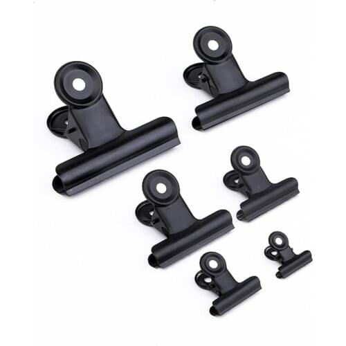 10 pieces / set Multiple size office supplies ticket clip 50mm63mm75mm Organize folders