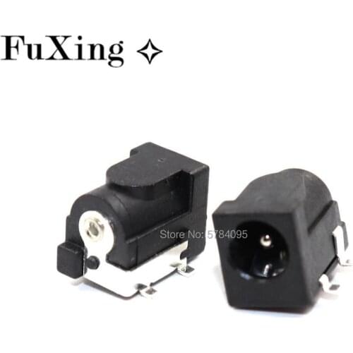 10PCS DC-050 SMD DC-005 DC005 5.5*2.1mm 5.5*2.5mm DC Power Jack Connector 5.5 x 2.1 mm socket 5.5 x 2.5 mm DC050 Round Needle
