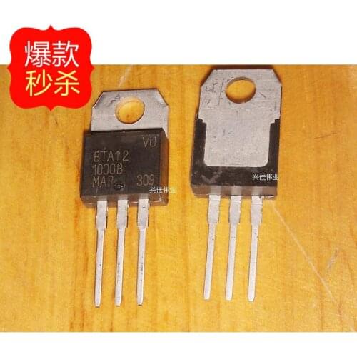 10PCS New BTA12-1000B TO220 12A 1000V triac