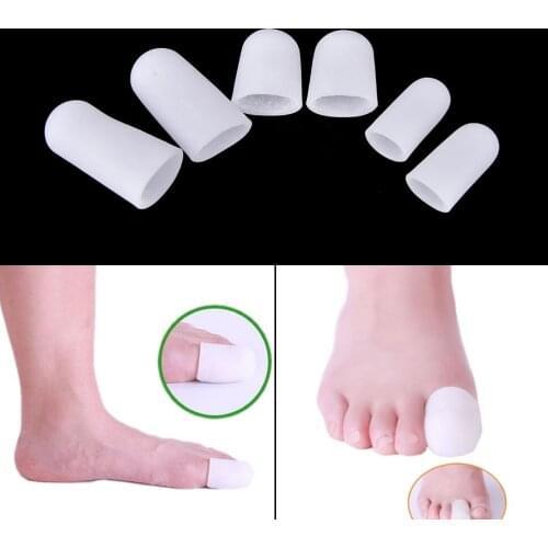 2Pcs Silicone Gel Tube Bandage Finger & Toe Protectors Foot Feet Pain Relief Guard for Feet Care insoles Feet Care Tool