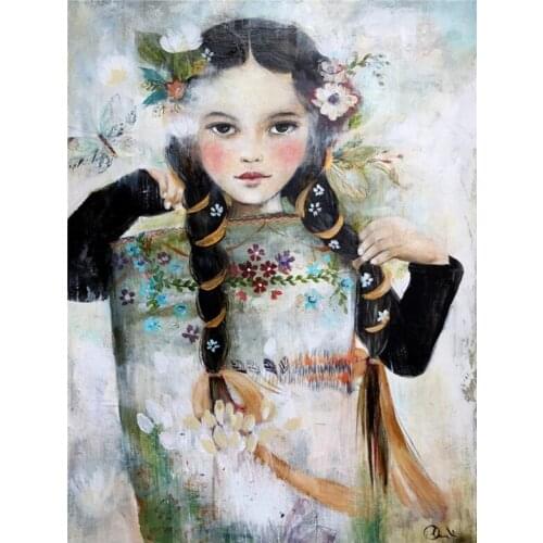 5D Full Diamond painting African little girl DIY Diamond Embroidery Home decoration rhinestones pictures
