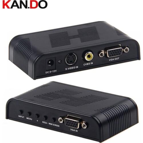 7505 Composite CVBS Video convertor AV & S Video to VGA CVBS video convertor av switch av transformer AV adapter
