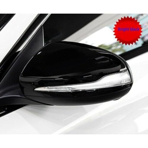 Gloss Black Side Rear View Mirror Cover For Mercedes Benz W205 W222 W213 W238 X205 X253 C217 W463