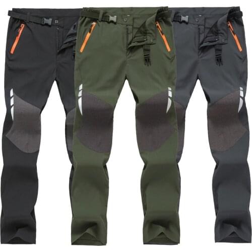 New Men Hiking Trekking Fishing Camping Climb Run Trousers Men Breathable Quick-drying Soft Waterproof Outdoor Pants Plus Size
