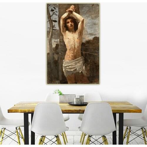 Citon Jean Baptiste Camille Corot《San Sebastian》Canvas Oil painting Artwork Poster Picture Background Wall Decor Home Decoration
