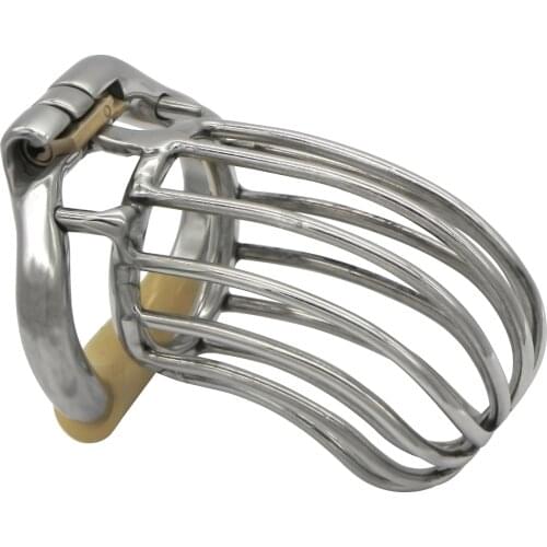 Ergonomic Stainless Steel Stealth Lock Male Chastity Device,Cock Cage, Penis Lock,Cock Ring,Chastity Belt,S114