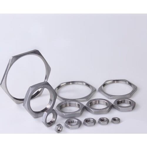 Pipe Fitting Stainless Steel ss 304 Hex Nuts Hex Nuts 1/8" 1/4" 3/8" 1/2" 3/4" 1" 1-1/4" 1-1/2" BSP
