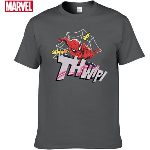 Marvel The Avengers spiderman t shirt Comfortable Breathable 100% cotton Fashion clothes for teens Summer t shirt oversize #78
