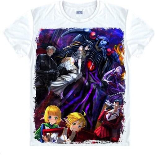 Overlord T-Shirt Albedo Shirt heat-transferred T-shirts anime Fan kawaii costume t-shirts for man mens Anime Cosplay Anime best