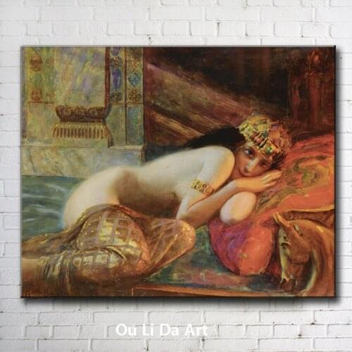 Classical court figures beauty girl nude art oil paintings canvas printing printed on canvas home wall art decoration picture