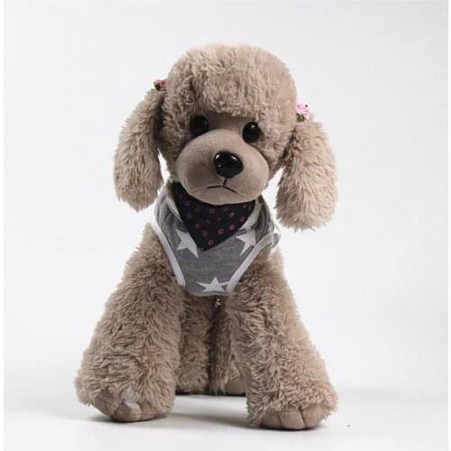 Summer Pet Shirt Round Neck Sweat-absorbent Sleeveless Dog Fashion Printed T-shirt for Summer Outdoor одежда для собак