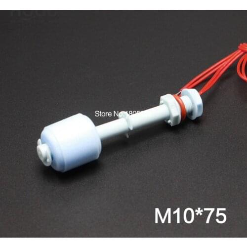 M10*75mm 220V PP Level Liquid Sensor Water Float Switch ZP7510 2A1