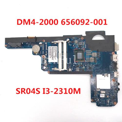 For HP Pavilion DM4 DM4-2000 Laptop motherboard 656092-001 6050A2435101-MB-A02 With SR04S I3-2310M CPU 100% full Tested