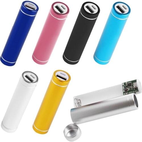 Metal 5V USB Mobile Power Bank DIY Mini Portable Charger Pack Box 1X18650 Battery Case For Lots Phone (Not Include battery)