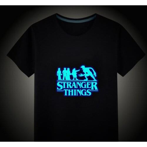 TV Series Riverdale Stranger Things Men Fluorescent Luminous T-shirt Casual Unisex Tops Vest Tees Short sleeve Children T Shirt