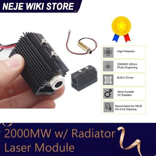 NEJE 2000mW Laser Head Tube Module Accessory Laser Engraving Machine Replace Parts for NEJE DK-8-KZ / DK-8-FKZ Engraver
