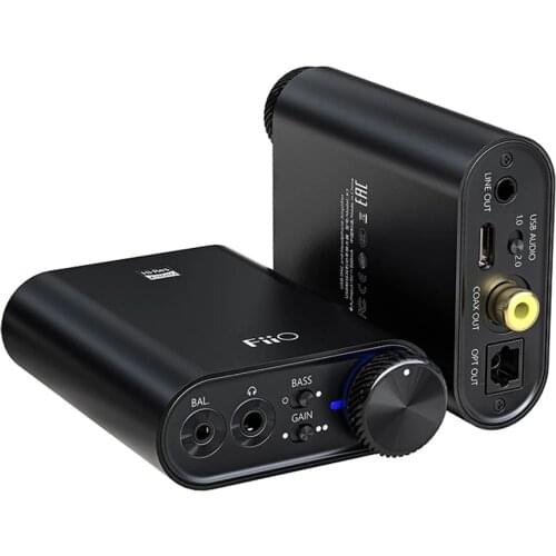 Fiio Q3 AK4462 Chip THX Balanced USB DAC Amplifier AMP XMOS XUF208 PCM768K DSD512 Decoding 2.5/3.5/4.4mm Output for Androi Phone