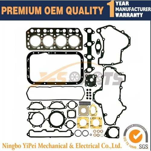 Full Gasket Set forMitsubishi K4D, MT2001, MT2201, MT670, MT670D, Satoh S670