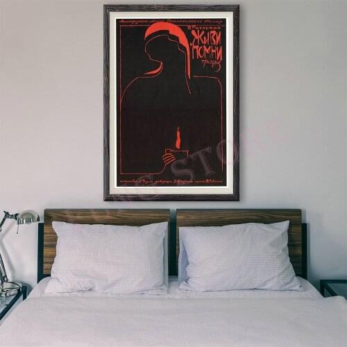 RE130 Retro Russian Style Painting Culture And Sports 46 Custom Silk Poster Home Deco Wall Art Christmas Gift