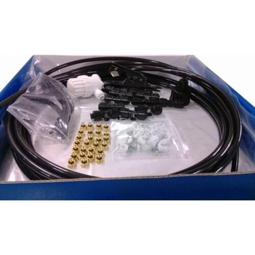 T025 DIY 18m Black Cheaper Portable Low Pressure Misting System for Garden