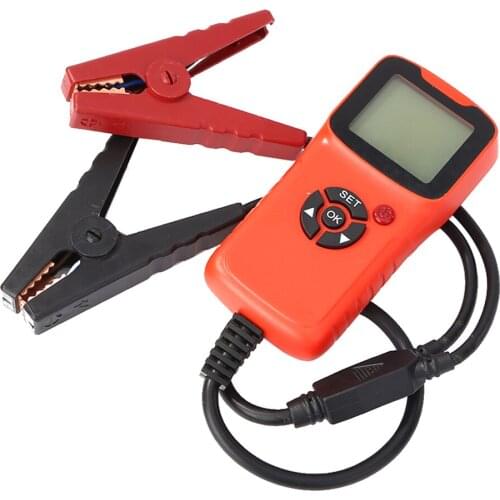 Car Battery Tester with Crocodile Clips Battery Test Clip Battery Detector Clamp
