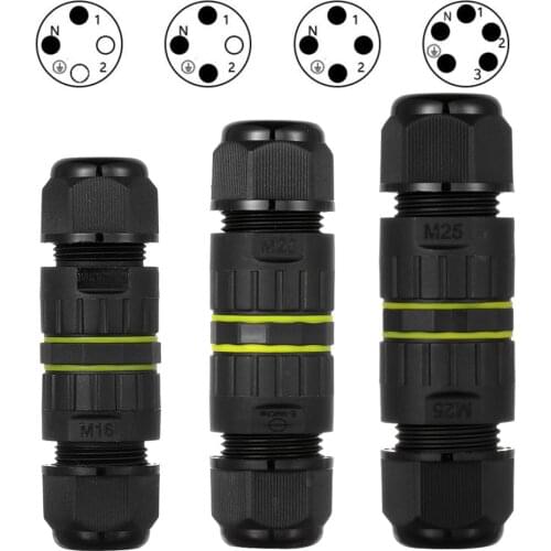 IP68 Waterproof Cable Connector 2/3/4/5 Pin Electrical Sealed Retardant AC Junction Box