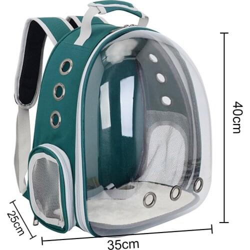 Free shipping Cat bag Breathable Portable Pet Carrier Bag Outdoor Travel backpack for cat and dog Transparent Space pet Backpack