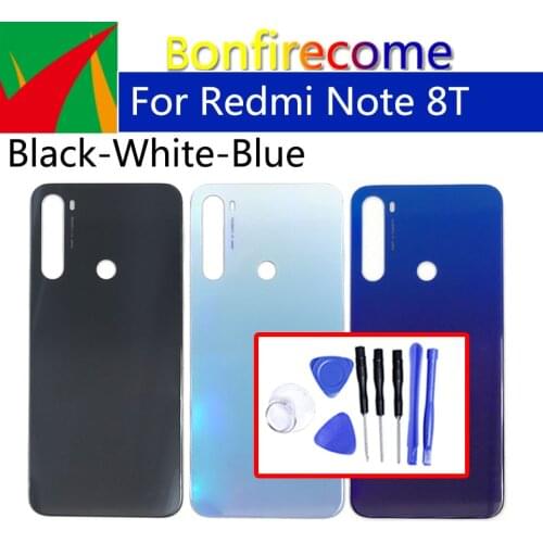 Battery Back Cover For Xiaomi Redmi Note 8T Note8T Back Battery Door Rear Housing Cover Case Chassis Shell Replacement