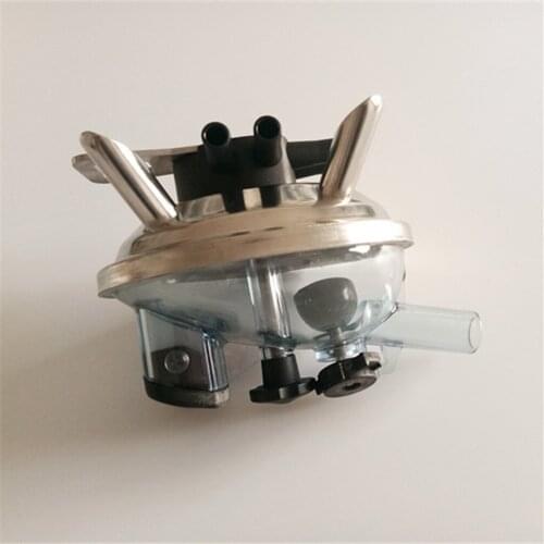 240ml Milking Claw Cow Milk Collector & Hook Milker Milking Machine Parts Accessory, Clear Cover, Stainless Steel Bottom