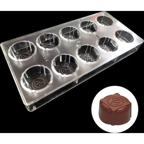 DIY 3D PC Food Grade Chocolate Mould Polycarbonate Chocolate Bars Mold Candy baking Pastry decoration Tool