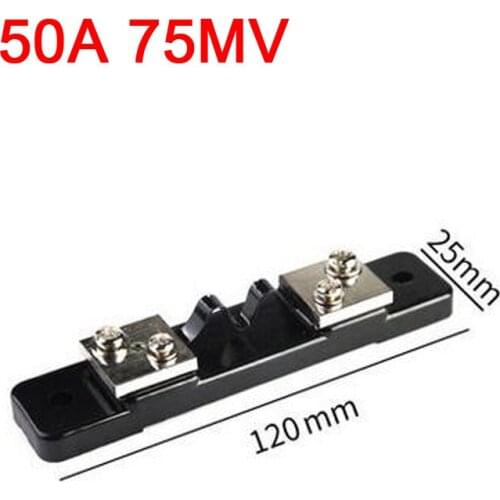 50A 75MV DC Current Shunt Resistor FOR Digital LED LCD Volt meter Ammeter Analog AMP Panel