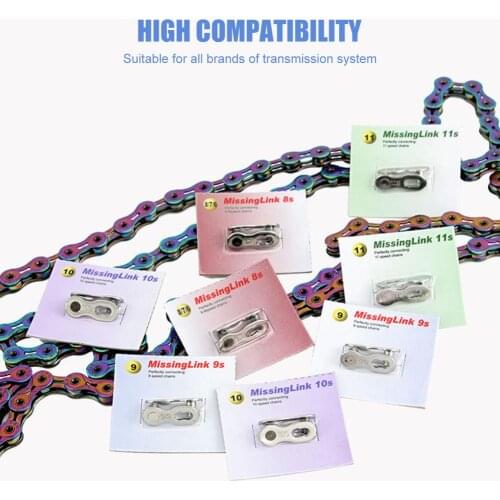 6pcs MTB Road Bike Chain Magic Buckle Bicycle Bike Chain Link Quick Buttons Bike Chain Magic Buckles