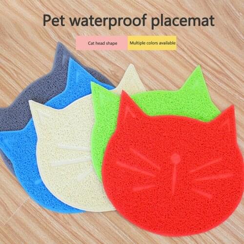 Pet Dog Cat Litter Mat Feeding Mat Puppy Kitty Toilet Mat Cat Claw Mat Cute PVC Bed Dish Bowl Food Feed Placement