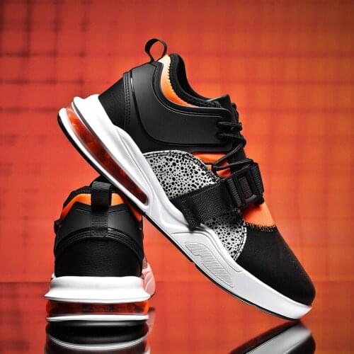 Autumn winter Fashion Sneakers Men Shoes Chunky Shoes Men PU Breathable Walking Sneakers No-Slip Chaussure Homme S21-08