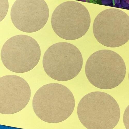 4cm Round Blank Paper Sealing Label Stickers Kraft Baking Cake/Candy/Gift Packing Labels DIY Self-adhesive Bags stickers