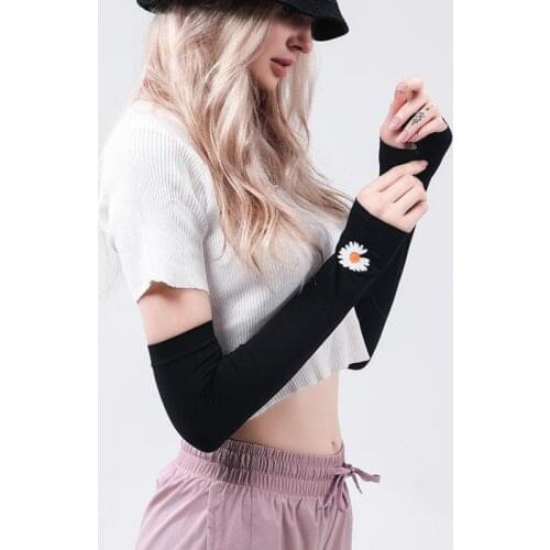 Summer Women Sun Sleeves Ice Cool Sleeves Sun UV Protection Cooling Sleeves Arm Sleeves for Driving Cycling Golf