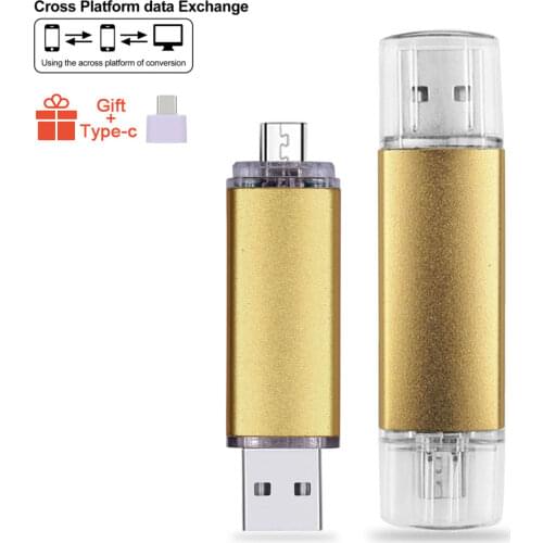 Micro OTG USB Flash Drive 2.0 4gb 8gb 16gb 32gb 64gb For Andriod Phone Pendrive Business Gift Memory Stick(over 10pcs Free Logo)