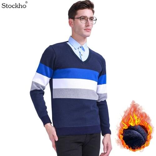 Mens Pullover Sweater Fashion Long-Sleeved Warm Knitted Shirt 2021 New Fake Two-Piece Mens Shirt Casual Jacket 18-45 Years Old
