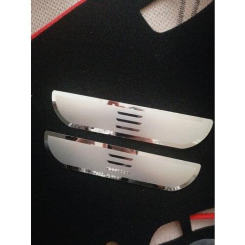 Car Styling MODEL 3 Door Sill Sticker Cover Car Stainless Steel Door Sill Scuff Plate for Tesla Model 3 2017-2019 2PCS