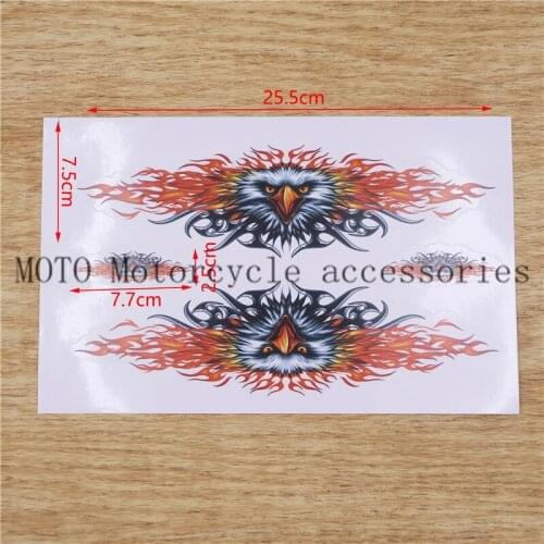 Flame Eagle fuel tank Motorcycle Decals Stickers for honda yamaha suzuki decals For Harley Universal Decsals