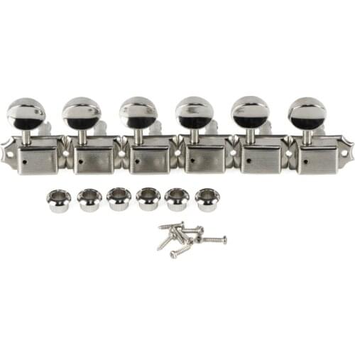 Nickel Split Shaft Vintage Guitar Tuning Keys Pegs Guitar Tuners Machine Heads 6-in-line 6R for FD Strat ST TL Electric Guitar